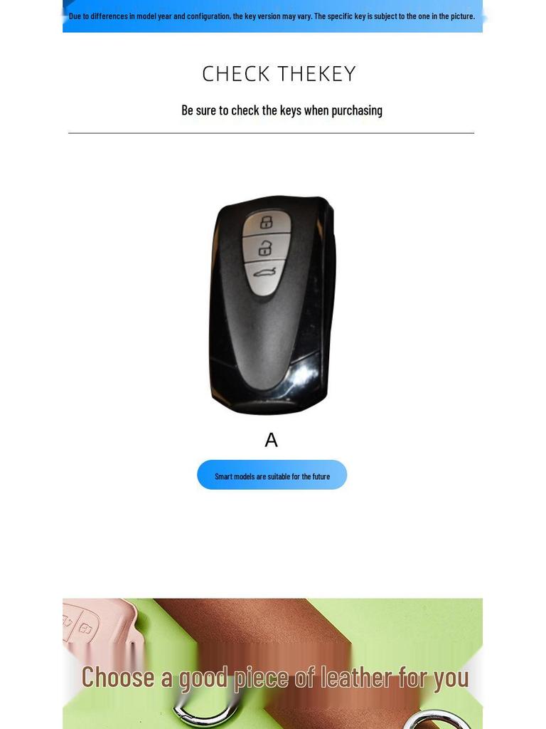 Qiantu K50 Car Key Case and Buckle - Premium Key Holder for Qiantu Key Modification