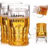 450ml Double Layer Funny Beer Mug  Fake Model Beer Stein Decoration  Leakproof Freeze-proof Drinking Cup For Coffee Cocktail