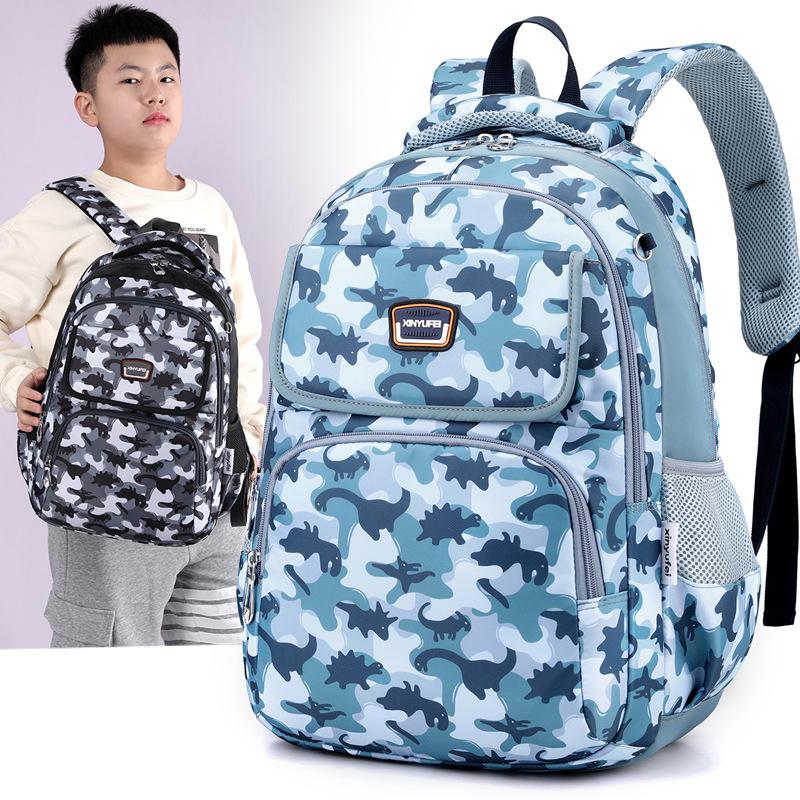 Boys backpack multi-compartment large-capacity schoolbag, primary school students, junior high school, high school burden reduction backpack