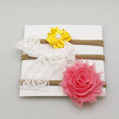 3pcs/set Elastic Hair Band Girls Mix Styles Headwear Flower Bowknot Turban Hair Accessories Hair Styling Tool