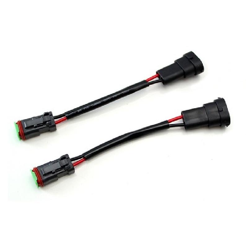 Heavy Duty Wirings Fog Light Converter Adapters From H8/H11 To Deutsch Connector