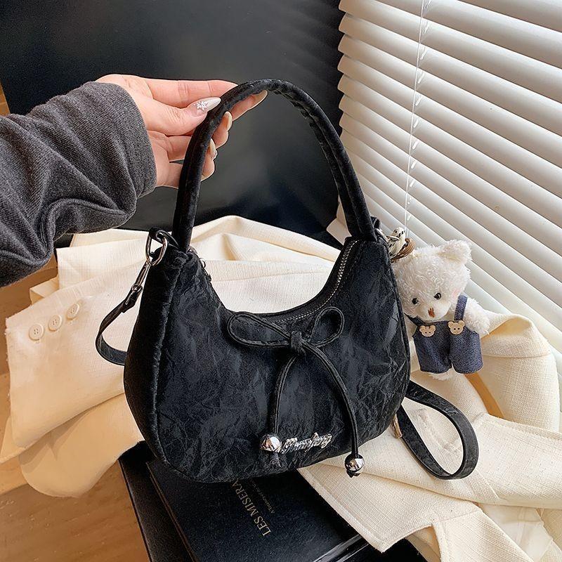 Ielgy Bowknot Fashionable Messenger Bag Fashionable All-Match One-Shoulder Underarm Com