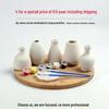 Handmade Parent-Child DIY Hand-Painted Bisque Ceramic Vase Kit for Kindergarten