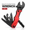 12 in 1 Multitool Adjustable Wrench Folding Pocket Tool with Knife Saw Screwdriver Bottle Opener for Camping DIY Outdoor Repair