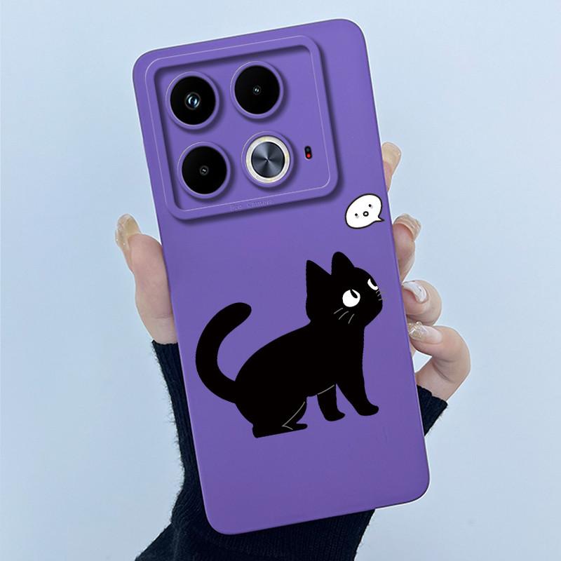 For Infinix Note 40 Pro Plus 40X 4G 5G Phone Case Cute Cartoon Flower Protective Liquid Silicone Soft Back Cover Ultrathin Shell