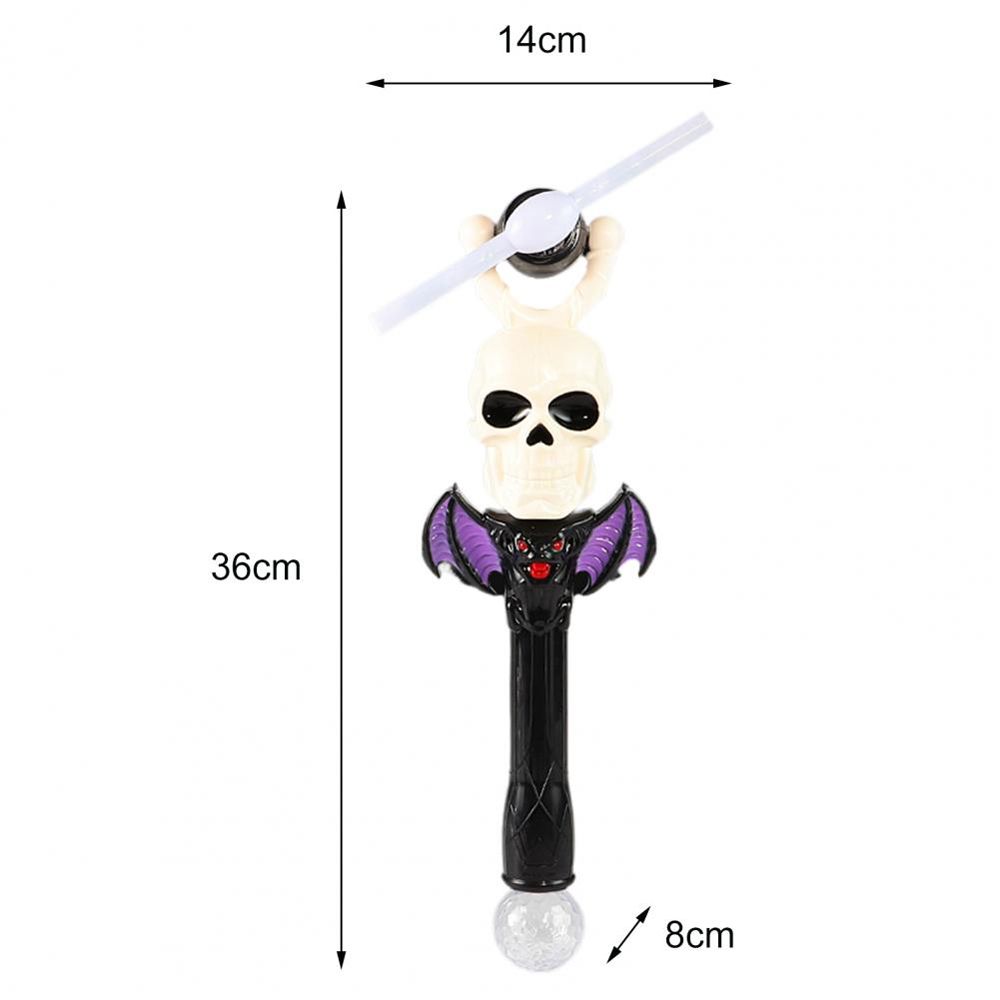 Accessories LED Spinning Windmill Halloween Glow Stick Rotating Light Toy Music Luminous Sticks