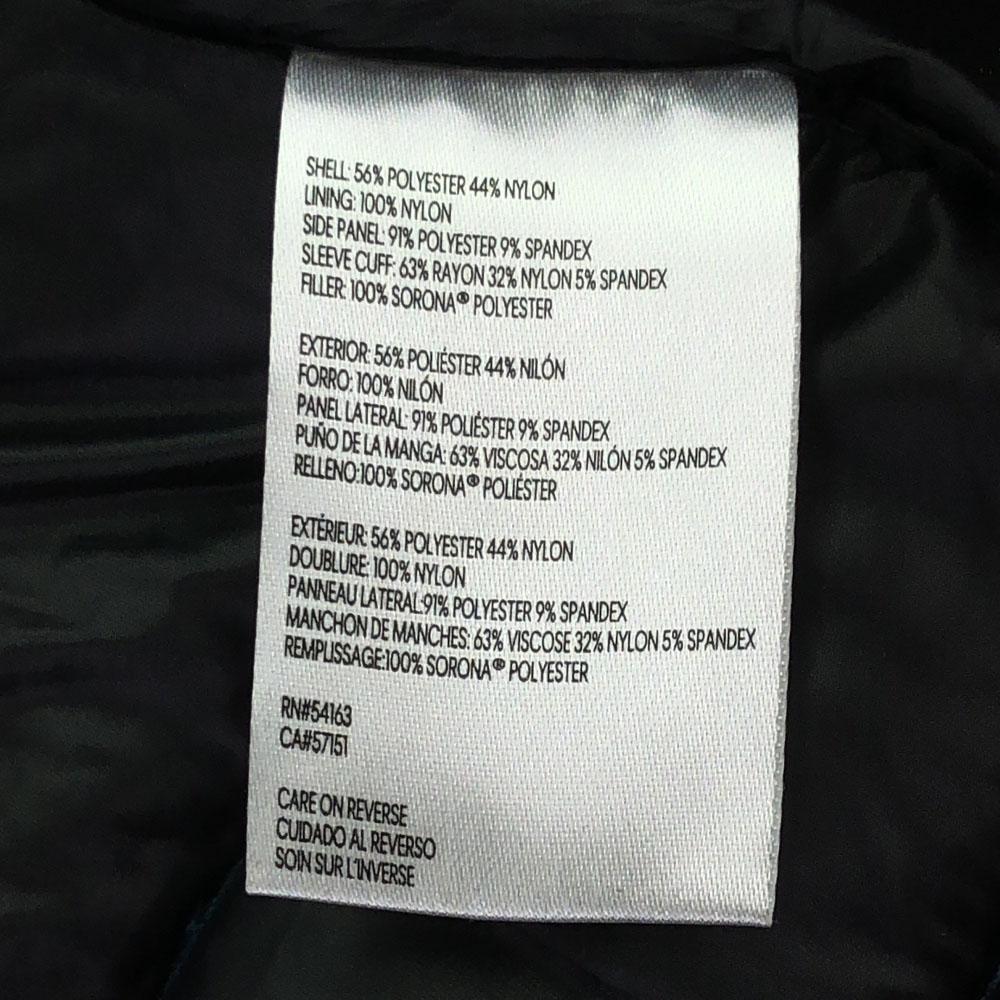 Calvin klein Hooded Batting coat S Blue x black Women Used