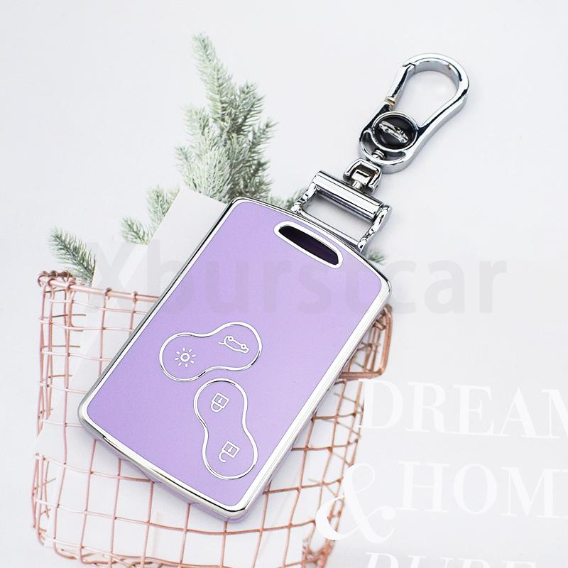 Tpu Shell Fob For Renault Koleos Scenic Duster Captur Clio Logan Megane Nema Fluence Zoe Car Key Case Cover Keyless Accessories