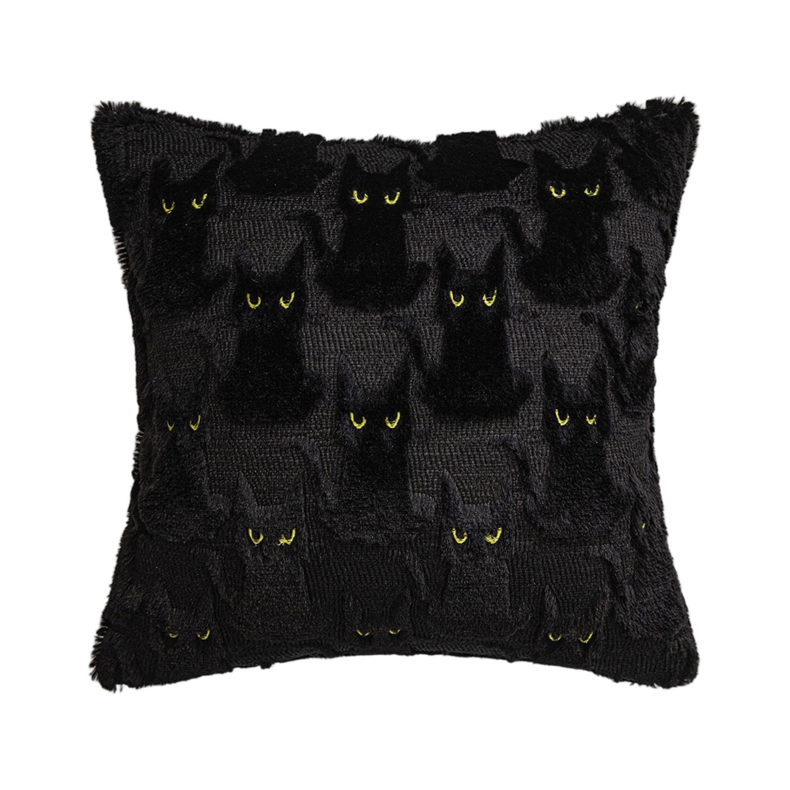 

Хэллоуин Плюшевая Вышитая Наволочка Гостиная Диван Вечеринка Украшение One Size