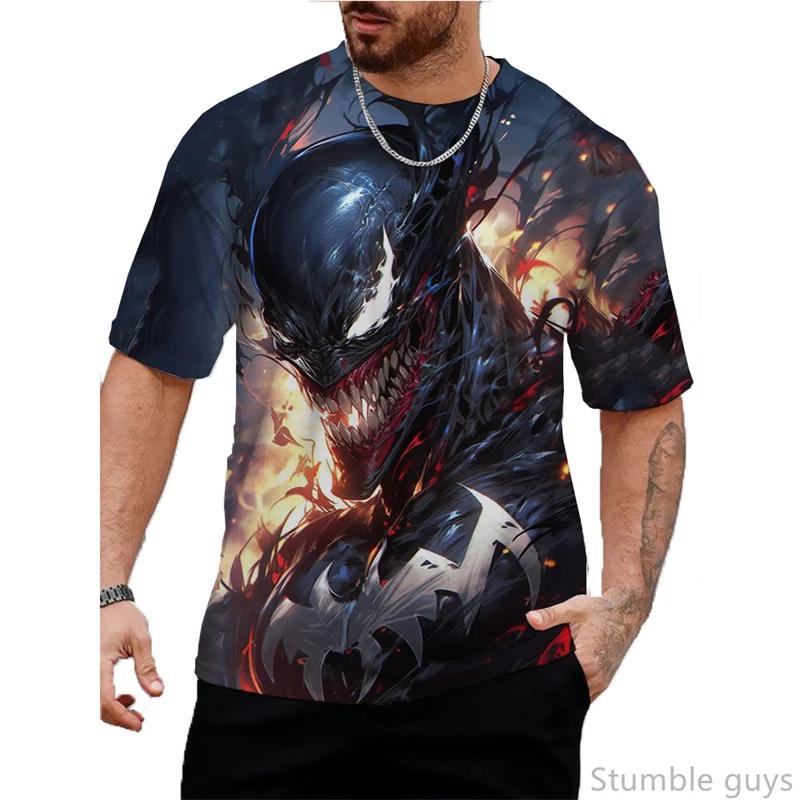 Kids Summer Venom Man Women Tshirt T-shirt Boys Clothes Girls Cartoon Short Sleeve