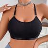 Bra Women's Vest Type Large Halter Lace Adjustable Straps Gather Up Women's Underwear Spot