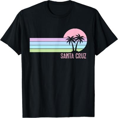 Santa Cruz Tshirt Men Women California Retro Sunset Vintage T-Shirt