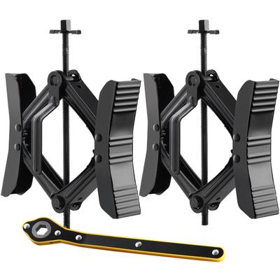 Camper Wheel Chock Stabilizer, Heavy Duty H-shaped RV Tire Locking Chock, Built-in Wrench Fit for 3.5" To 12" Tire Space