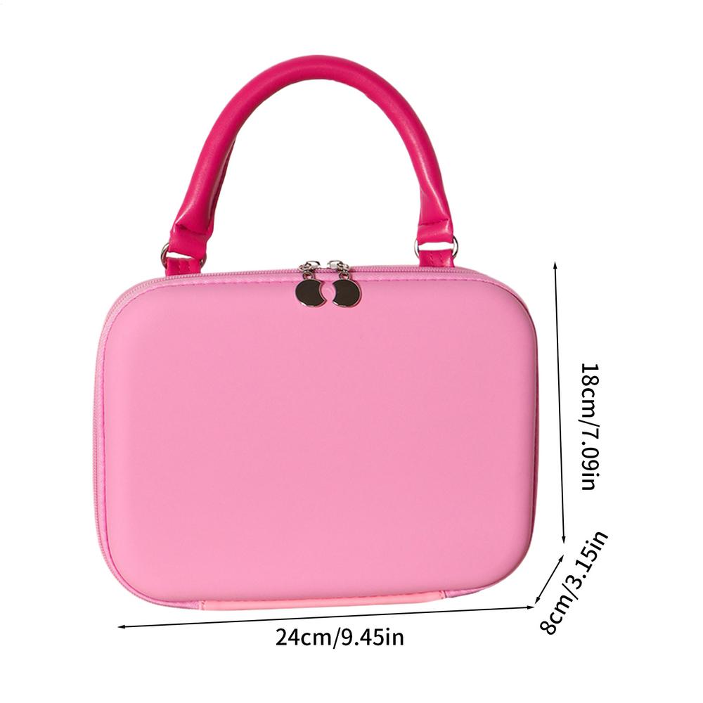 

Make Up Bags For Women Eva Waterproof Cosmetic Bag For Women Portable Flexible Compartment Storage Solution For Family Friends розовый