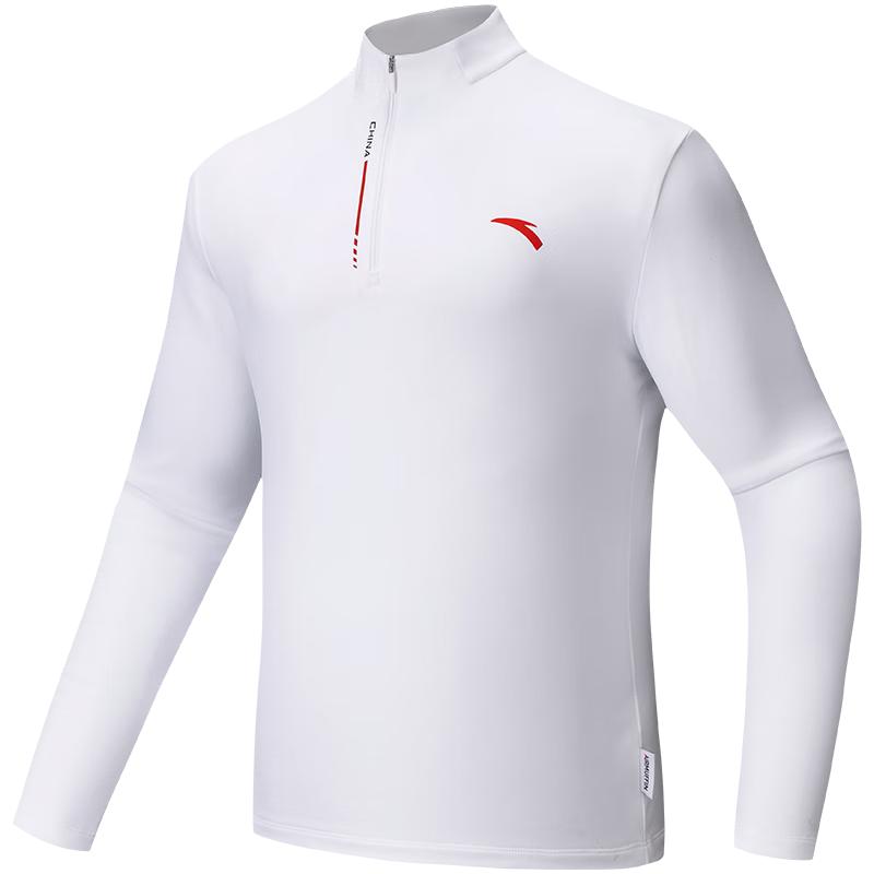 Anta Men's Zero Pressure Half-Zip Long-Sleeve T-Shirt