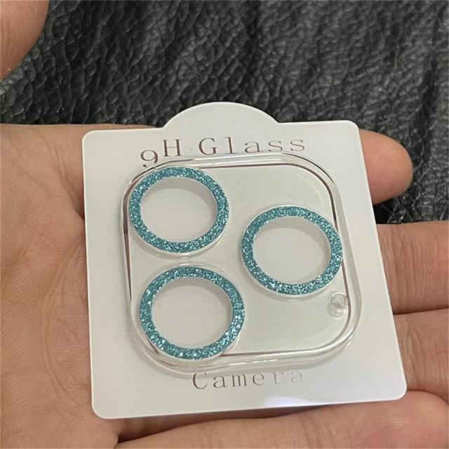 Glitzernde Vollabdeckung Kameraobjektivschutz für iPhone 13 12 11 Pro Max Mini 9H gehärtetes Glas Abdeckung iPhone 13 Kamera Aufkleber Kappe