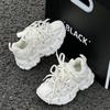Kinder Sportschuhe 2025 Frühling neu Koreanische Version Jungen und Mädchen Mesh atmungsaktiv Dad Schuhe Studenten Laufschuhe ältere Kinder