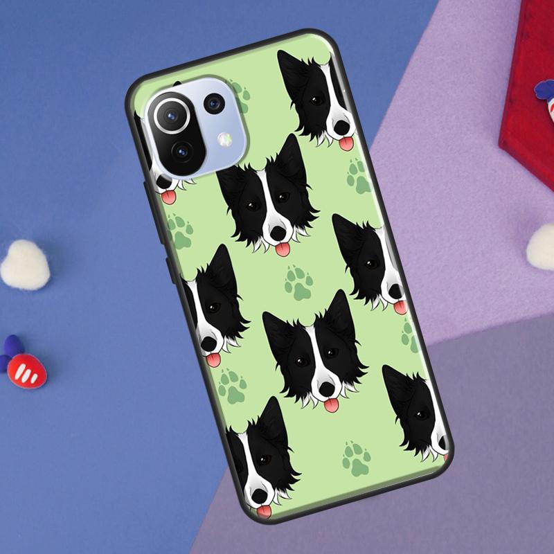 Cartoon Border Collie Cover For Xiaomi 14 13 Ultra 11T 12T 13T 14T Pro POCO X7 Pro X3 X5 F3 F5 F6 M6 X6 Pro Case