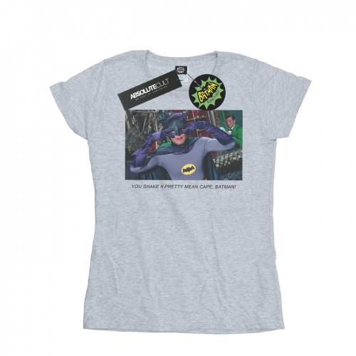 

DC Comics Womens/Ladies Batman TV Series Mean Cape Cotton T-Shirt білий