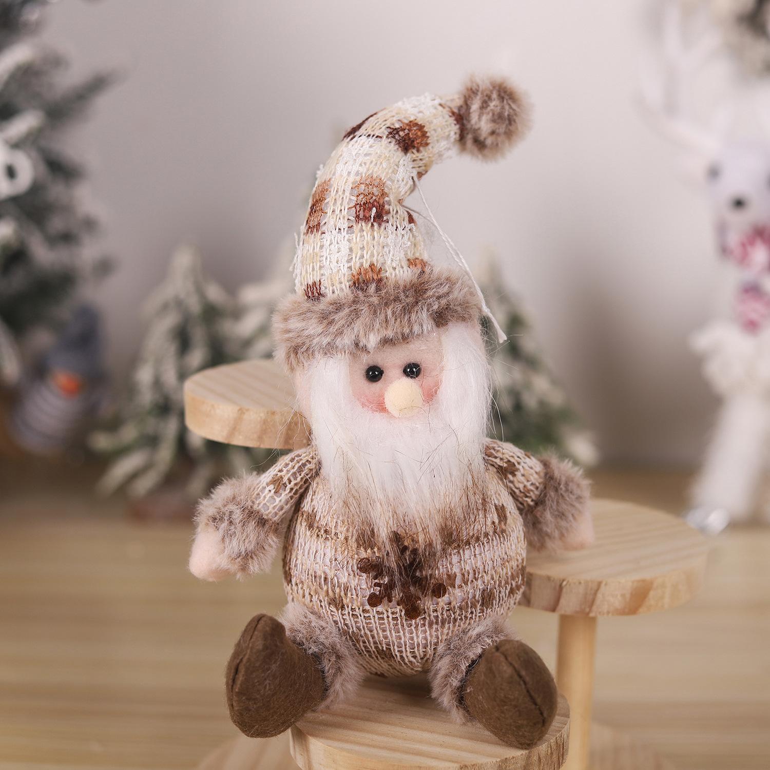 

Санта-Клаус Снеговик Лось Короткая Нога Вязаная Кукла Рудольф Украшение Гном Гоблин Кукла Веселый Рождественский Декор для Дома Рождественские Украшения