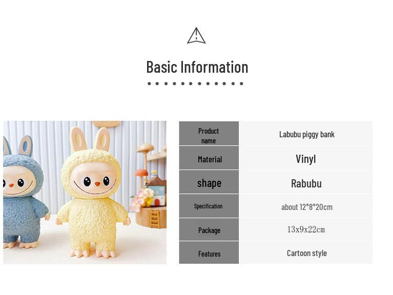 Labubu Roztomilé Prasátko Figurka: Spořicí nádoba na mince pro děti a studenty