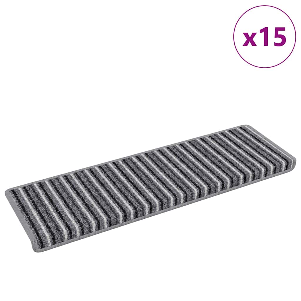 Self Adhesive Stair Protectors 15 Pcs Gray 65 X 21 X 4 Cm