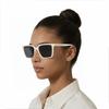 Burberry Square Sunglasses Women Sunglasses White 0BE4411D-410087