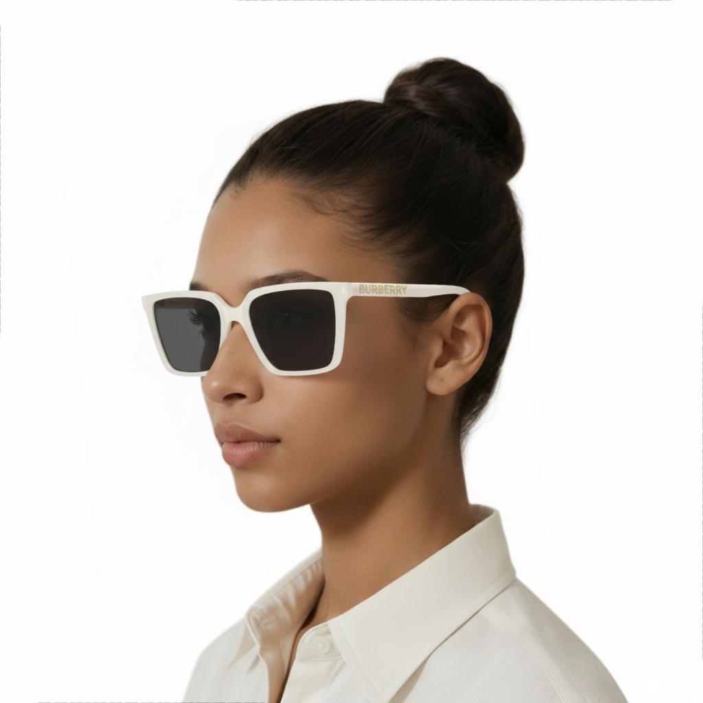 Burberry Square Sunglasses Women Sunglasses White 0BE4411D-410087