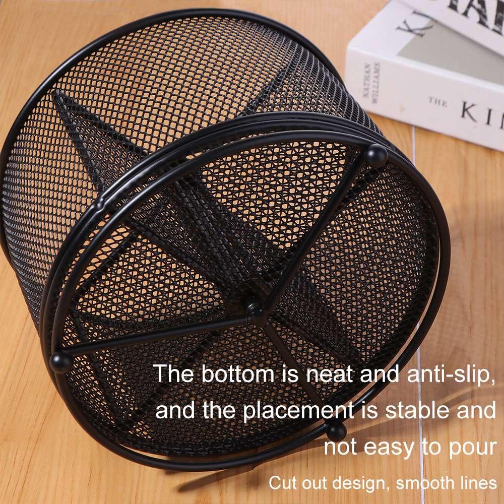 Hollowed-out Makeup Brush Storage Bucket 4 Compartments Desktop Storage Container  Girl Gift