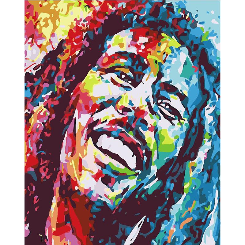 

DIY картина маслом по номерам ремесленный декор 40x50 см безрамное поп-арт регги