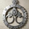 wall Clock Visible Gears Industrial Electronic Movement Home Decor