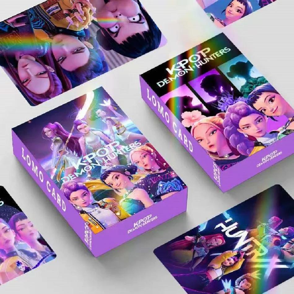 Hot Demon Hunter Girl Group Holographic Trading Cards Set - 30/92-Piece Anime Collectible Cards Fans Gifts