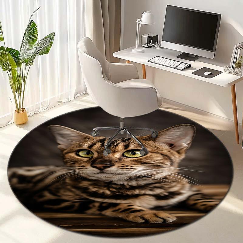Wolf Heart Floral Fantasy Round Rug Home Soft Decorative Anti Slip Yoga Table And Chair Mat Carpet Outdoor Floor Mat Carpet S8
