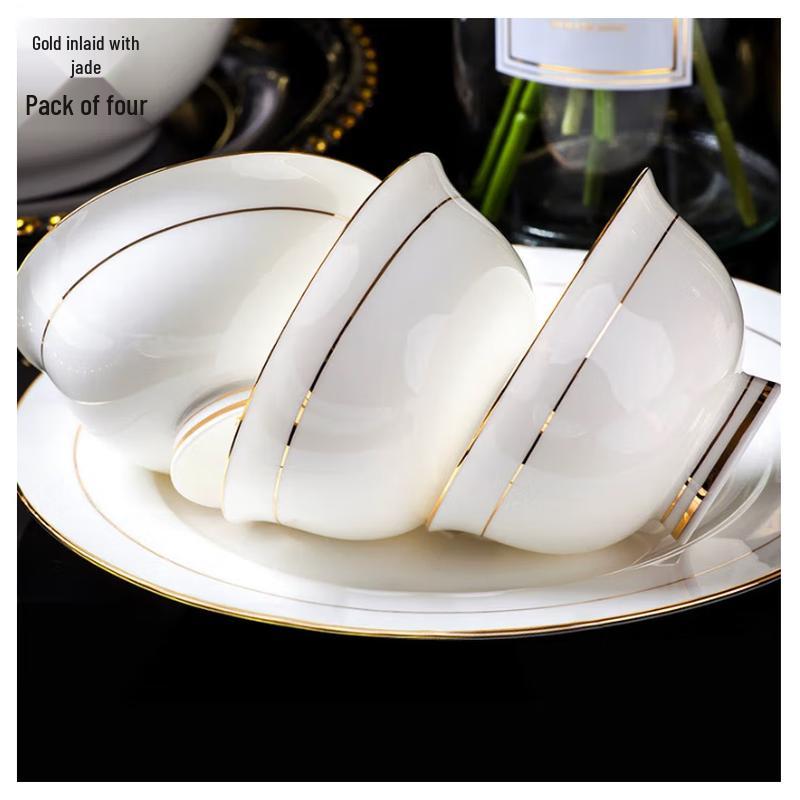 Baichengdao Jingdezhen Ceramic Rice Bowls