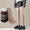 1 Pair Women Solid Color Cotton Long Sock Knee Over-Knee Cable Knit Warm Boot Socks Winter Warm Fashion Thick Cotton Stockings