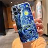 Phone Case For Iphone 17 Pro Max Air 16 15 14 13 Pro Max 15 16 Pro 15Plus Cat Starry Night Van Gogh