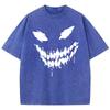 Venom Gesichtsmuster Druck Druckshirt Herrenmode Muster T-Shirts Design Harajuku T-Shirt Senior Baumwolle