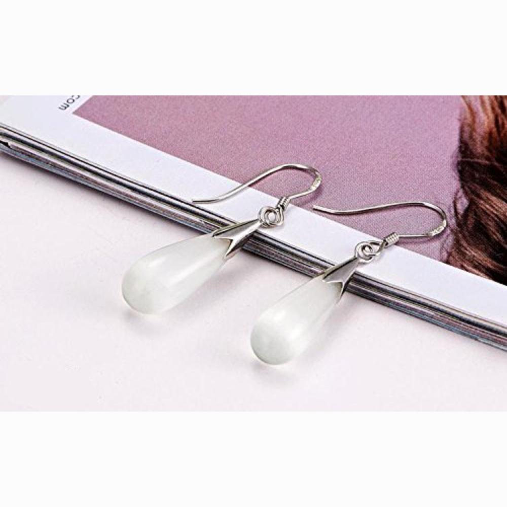 Серьги из стерлингового серебра с жемчужными каплями для девочек и женщин — фото 7