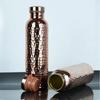 Botella de Cobre para Beber Caliente de 800 ML Patrón Martillado Antifugas Botella de Agua Deportiva Taza para Beber para Exteriores Ciclismo Gimnasio Fitness Viajes li
