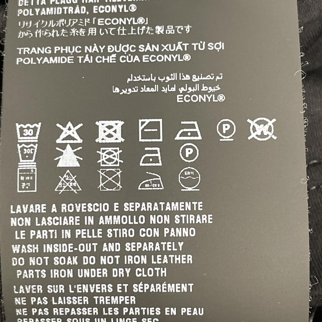 PRADA 24 years UJN661 Black Re-Nylon Jersey T-shirt tops M blackUsed