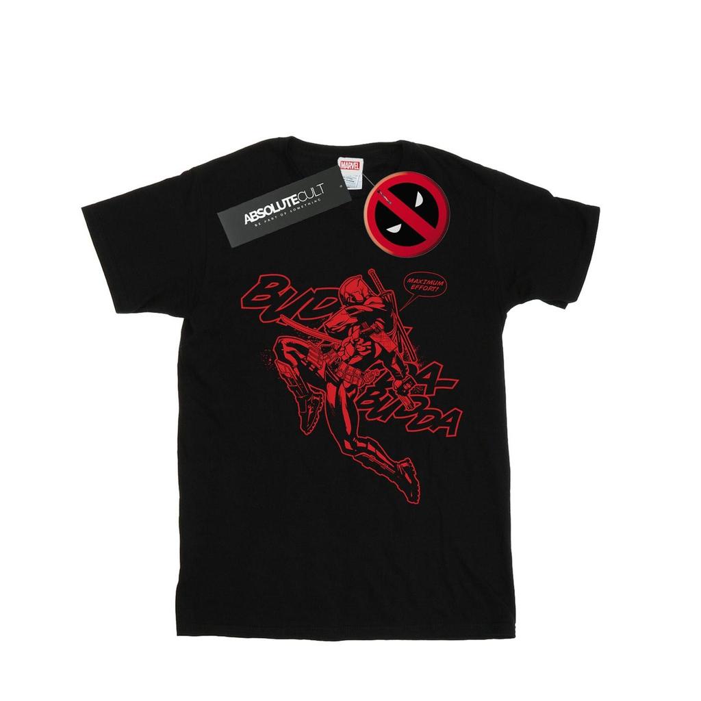 Marvel Mens Deadpool Budda Budda T-Shirt