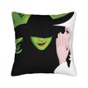 Printed Wicked Elphaba & Glinda Tonal Pillowcase Polyester Cushion Cover Decorations Witch Throw Pillow Case Cover Home Zippered