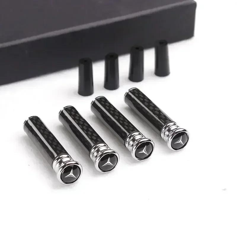 For Mercedes Benz Carbon Fiber Car Door Pin Lock Knob Pull Pins Cover for Mercedes Benz W203 W204 W205 W210 W211 W213 W212 Inter