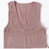 Women Ribbed Knit Sleeveless Racerback Crop Tank Top