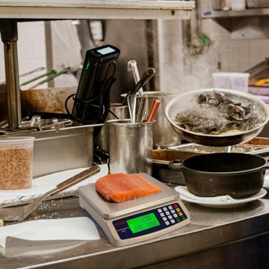 Commercial Weight-Price Scale 88lb 40kg/ 1g Professional Market Scale with Counting Function Ideal for Restaurant Kitchens Cate