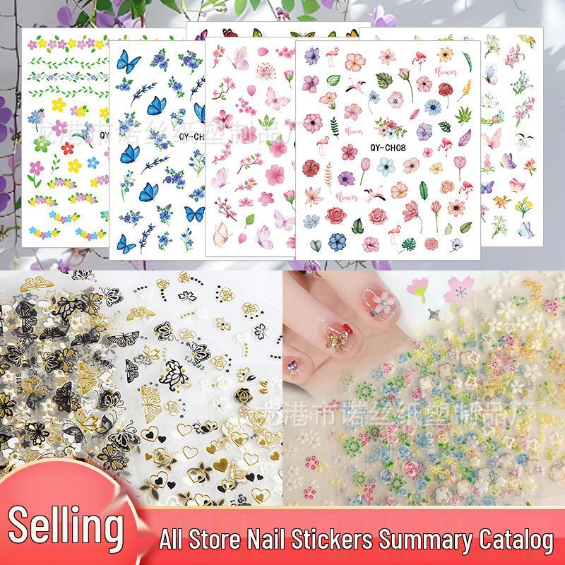 3D Luminous Jelly Nail Stickers for Kids - 5D Embossed Nail Art