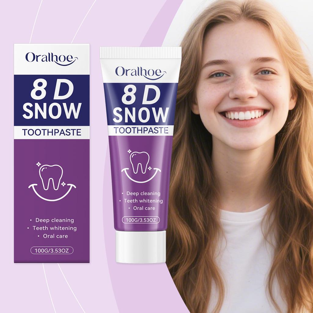 ORALHOE Dentifricio Viola Brillante - Sbiancamento dei Denti,