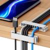 3pcs Self Adhesive Cable Clips 10 Slots Desk Wire Organizer Holder Home Office Car Cord Management Fixer