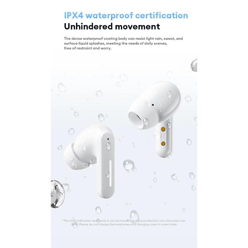 Auricular Bluetooth Inalámbrico Lenovo LE209, Cancelación de Ruido ANC, Música HiFi, Auriculares Bluetooth, 30H Duración de la Batería, Auriculares para Juegos