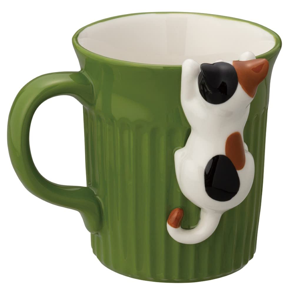 Decor Corporation Starrende Kat Calico H10 Tasse, Katze, Größe ca.. W11.4 D10.5 MG-86392